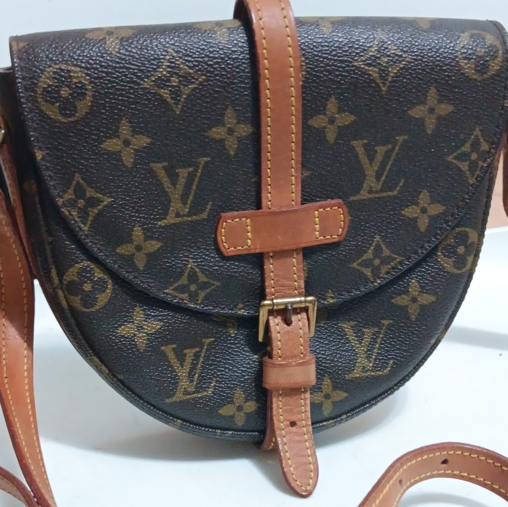 ​👑 LOUIS VUITTON EUC Chantilly PM Crossbody Bag Monogram VINTAGE - Picture 4 of 17
